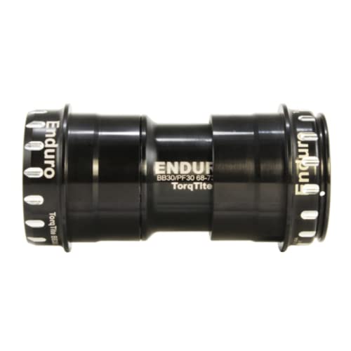 Enduro Bearings Unisex Erwachsene TorqTite BB30 to UltraTorque-Cup-Black Untere Klammern, Metal, One Size von Enduro Bearings