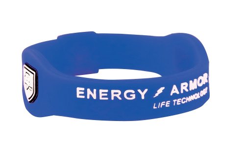 Energy Armor Uni Armband Silicone, blue/white, XS, 001-031-01-05-XS von Energy Armor