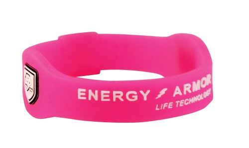 Energy Armor Uni Armband Silicone, pink/White, S, 001-162-01-03-S von Energy Armor