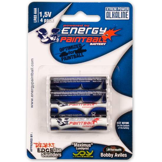 Energy Paintball AAA Batterien 1,5 Volt Alkaline (4er Pack) von Energy Paintball
