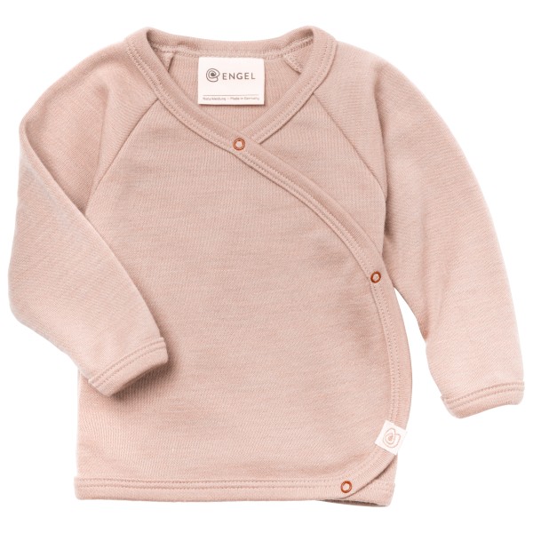 Engel - Baby-Wickelshirt - Merinolongsleeve Gr 50/56 rosa von Engel