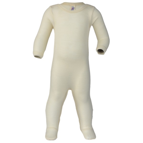 Engel - Kid's Schlafoverall mit Druckknöpfen - Overall Gr 86/92 beige von Engel