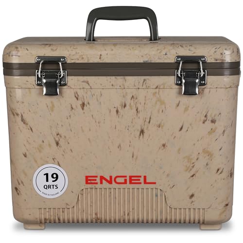Engel UC19 19qt Leak-Proof, Air Tight, Drybox Cooler and Small Hard Shell Lunchbox for Men and Women in Camo von Engel