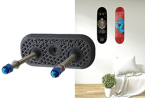 Skateboard Wandhalterung - Skateboard Board Display - Longboard Deck Wandhalter (Blau) von Enhanc3d Designs