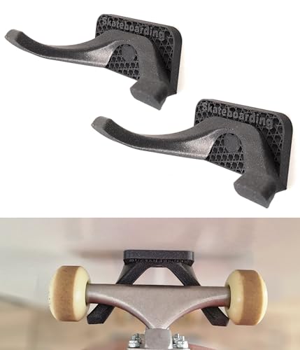 Skateboard Wandhalterung mit modernem Design, zum Aufhängen Ihres Skateboards, Surfskates oder Longboards. (2) von Enhanc3d Designs