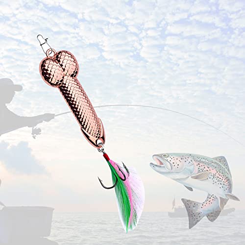 Enjoyard Lustiges Angel Köder Geschenk, Angelzubehör Set für Forelle 15g Angeln Lures Spoof Fishing Geeignet für Valentinstag Geburtstag von Enjoyard