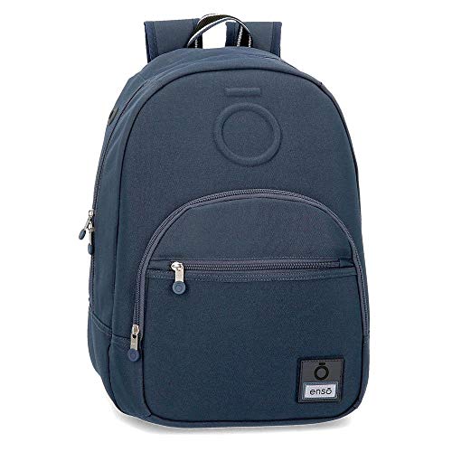 Enso Basic Rucksack Blau 32x46x15 cms Polyester für 15,6"-Laptop 22.1L von Enso