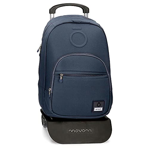 Enso Basic Rucksack mit Trolley Blau 32x46x15 cms Polyester für 15,6"-Laptop 22.1L von Enso