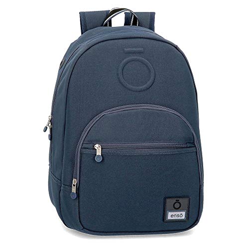 Enso Basic An Trolley anpassbarer Rucksack Blau 32x46x15 cms Polyester für 15,6"-Laptop 22.1L von Enso