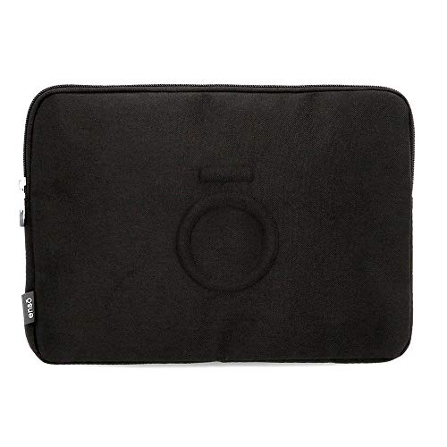 Enso Basic Tablettenbehälter Schwarz 30x22x2 cms Polyester Bis zu 12" von Enso