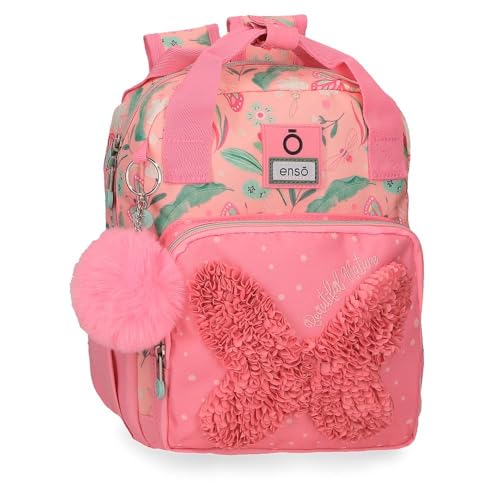 Enso Beautiful Nature Rucksack, Rosa, 23 x 28 x 10 cm, Polyester, 6,44 l, Rosa, Rucksack von Enso