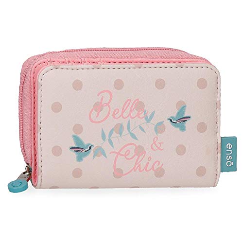 Enso Belle and Chic Brieftasche mit Portemonnaie Mehrfarbig 12,8x8,5x3 cms PVC von Enso