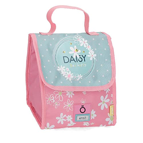 Enso Daisy Umhängetasche, Thermisch, Rosa, 20 x 23 x 14 cm, Polyester, Rosa, Thermotasche für Lebensmittel von Enso