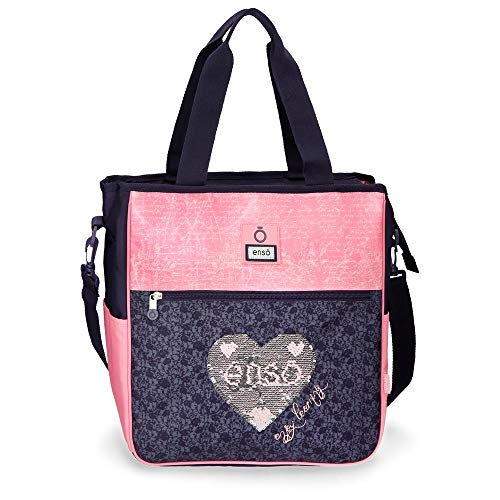 Enso Learn Handtasche zum Einkaufen Mehrfarbig 31,5x36x5,5 cms Polyester für 13,3"-Laptop von Enso