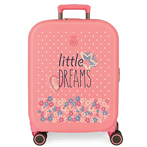 Enso Little Dreams Cabin Luggage Pink 40x55x20 cms Starrer ABS Hartschalenkoffer Integriertes TSA Schloss 37L 2,74 kg 4 Doppelrollen Handgepäck... von Enso