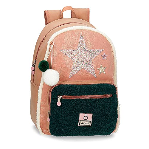 Enso Shine Stars Messenger Bag für Mädchen, Rosa, 22x25x14 cms, Rucksack von Enso