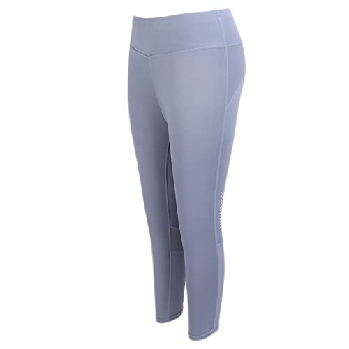 Entatial Yogahosen, Hüfthebende, hochelastische Sportleggings, atmungsaktiv, abgeschnitten, hohe Taille für zu Hause(L) von Entatial