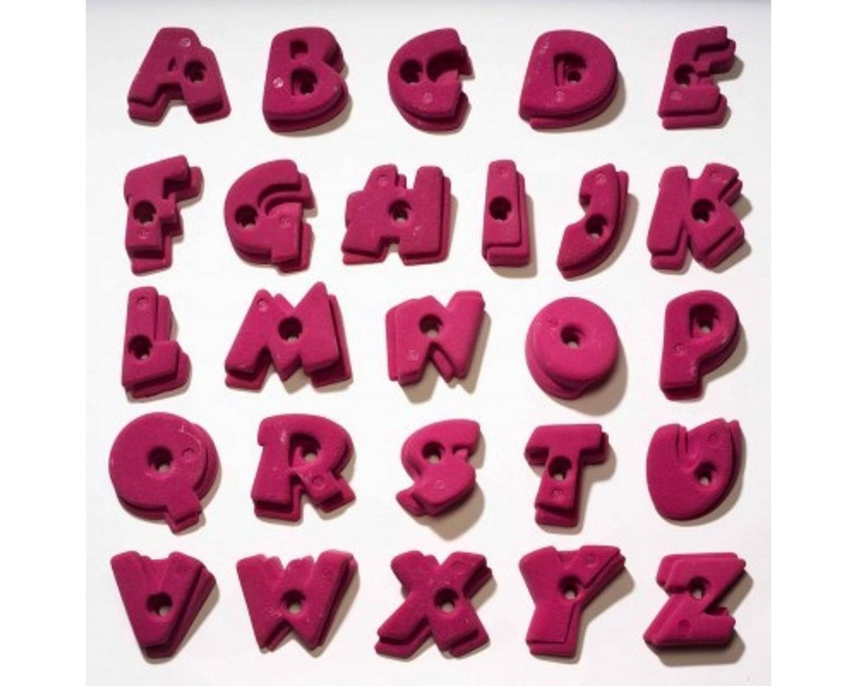 Entre Prises Kletterwand Entre Prises Klettergriffe Set Alphabet von Entre Prises