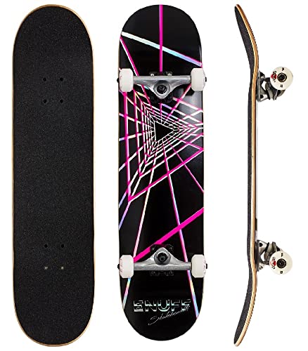 Enuff Skateboards Futurism Complete Skateboard, Erwachsene, Unisex, Schwarz (Schwarz), 20,3 x 81,3 cm von ENUFF