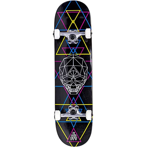 Enuff Skateboards Geo Skull Complete Skateboard, Erwachsene, Unisex, Mehrfarbig (CMYK), 20,3 cm von Enuff Skateboards