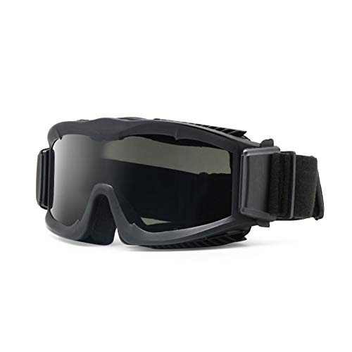 EnzoDate Militärisch Alpha Ballistisch Schutzbrille Taktische Sonnenbrille Airsoft CS Paintball Brille (Schwarz) von EnzoDate