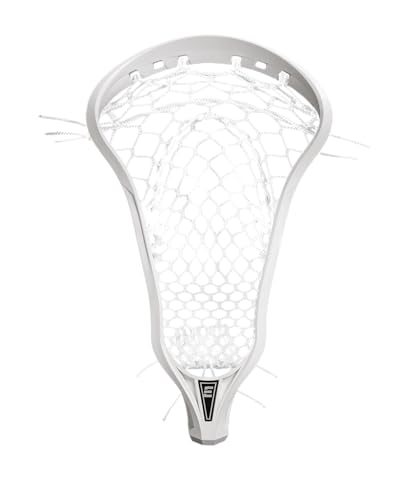 Epoch Lacrosse Damen Lacrosse Head Purpose 10° besaitet mit 3D Tasche - Composite Injected Polymer Lacrosse Stick Head, Knot Lock Technologie, 10° Bottom Rail - Weiß von Epoch Lacrosse