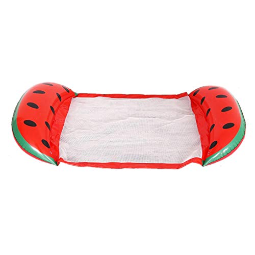 Epodmalx Aufblasbare Wasserfrucht schwimmendes Bett Liege mit Rückenlehne Hängematte Erwachsene Pool Float Wassermelone von Epodmalx