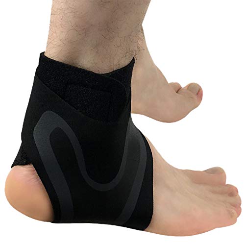 Epodmalx Einstellbare Knöchel Bandage Stütz Manschette Atmungsaktives für Den Sport Schützt Vor Chronischer Knöchel Belastung Verstauchungen Müdigkeit Gelenk Verletzung Genesung (Rechts, M) von Epodmalx