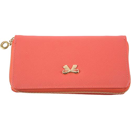 Epodmalx Fashion Korean Cute Bowknot GeldböRse Solid Wearable Wallet für Frauen Hot Rosa von Epodmalx