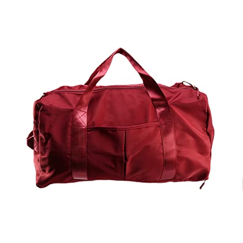 Epodmalx Große KapazitäT Fitnessstudio Tasche Tasche Rot BeiläUfig UmhäNge Tragbare Nylon Tasche wasserdichte Handtaschen von Epodmalx