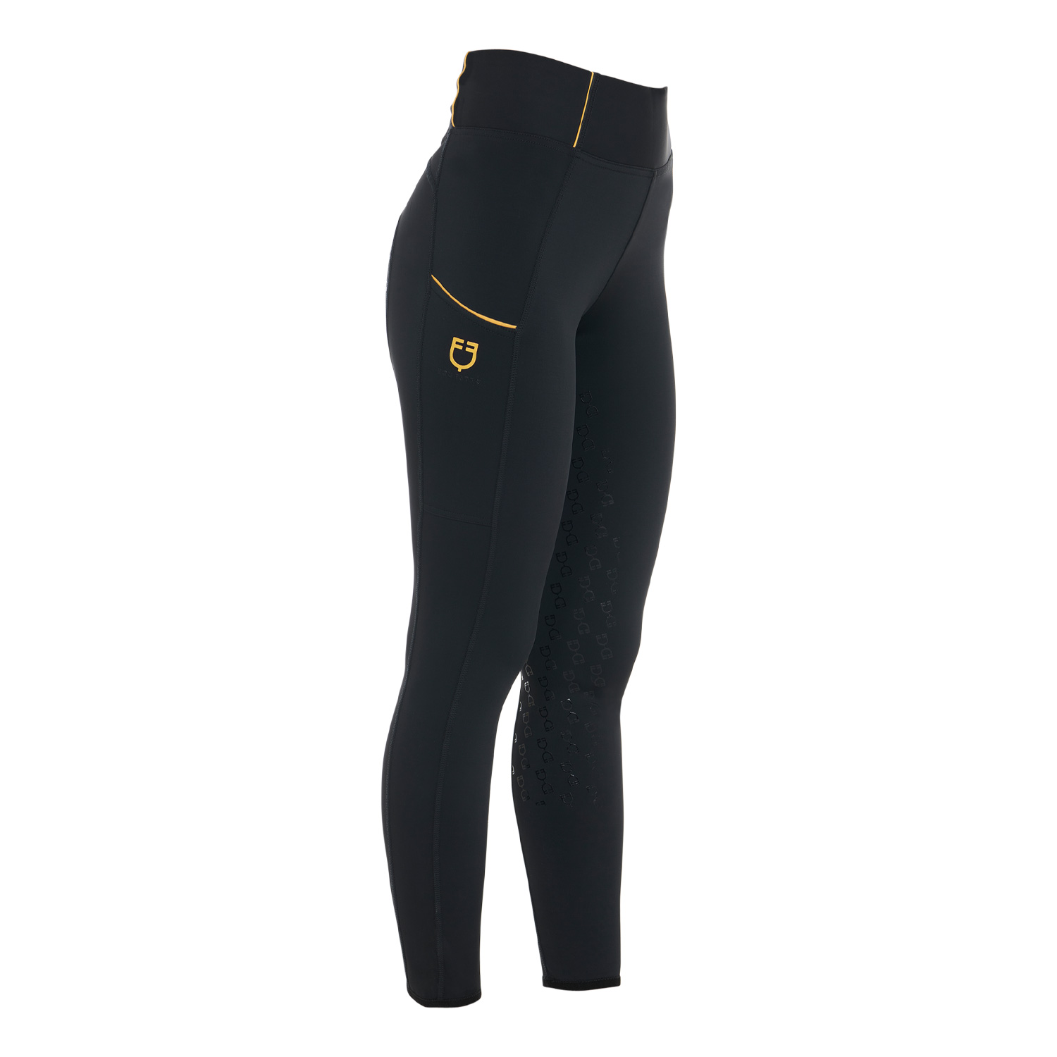 Equestro Slim Fit High Waist Vollgrip Reitleggings Damen von Equestro