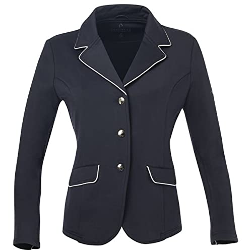 Equi-Theme/Equit'M Unisex's 988480710 Soft Classic Competition Jacke, Navy/White Piping, One Size, 988480710 von Equi-Theme/Equit'M