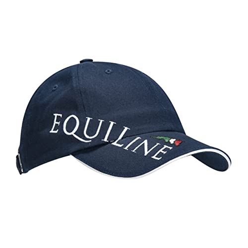 Equiline Unisex Cap blau mit großem Logo und Schriftzug von Equiline