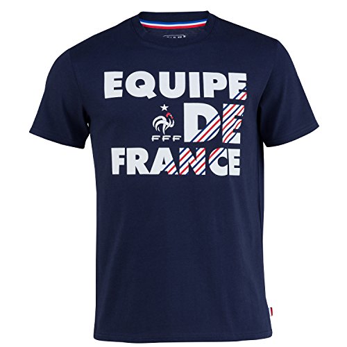 Shirt FFF – Offizielle Kollektion Equipe de France Fußball – Größe Herren L blau von Equipe de France de Football