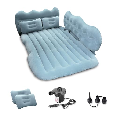 Ergocar Auto Luftmatratze Camping Matratze Aufblasbar 2 Personen mit Kissen Luftmatratze SUV MPV Aufblasbares Sofa Matratze Aufblasbar Gästebett Outdoor Reisen Sandstrand(M-Dunkelgrün) von Ergocar