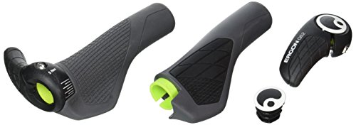Ergon - GS2 Ergonomic Lock-on Bicycle Handlebar Grips | für MTN Bikes | Small | Schwarz/Grau von Ergon
