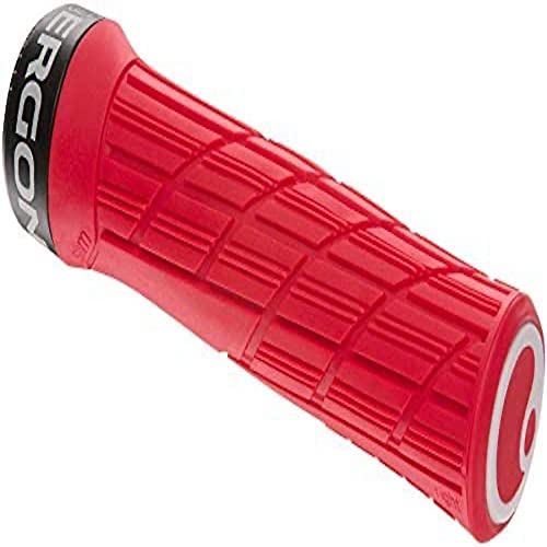 Ergon – GE1 Evo Fahrradgriff | MTB, Enduro, Trail | Regular | Risky Red von Ergon