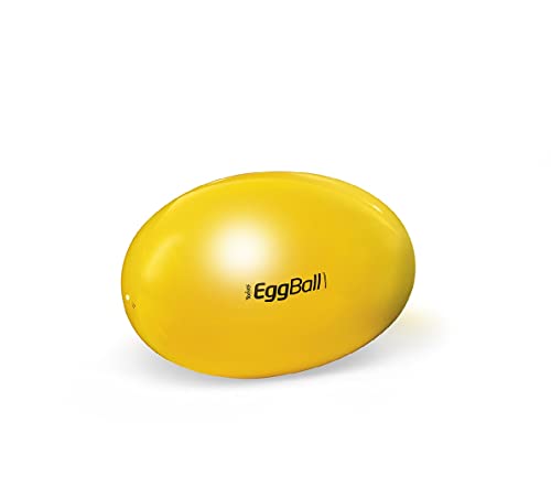 Original PEZZI Eggball Standard 45 cm gelb Sitzball Gymnastickball Pezziball von Erhard Sport