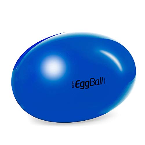 Original PEZZI Eggball Standard 85 cm blau Sitzball Gymnastickball Pezziball von Erhard Sport