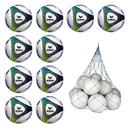 10x Erima Hybrid Trainingsball Größe: 5 inkl. Ballnetz von Erima