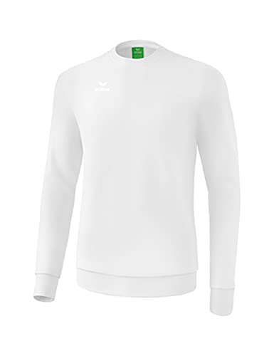 Erima Herren Basic Casual Sweatshirt, Weiß, XXL von Erima