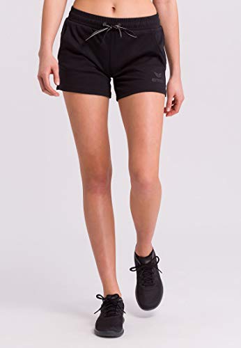 ERIMA Damen Shorts Essential Sweatshorts, schwarz, 44, 2321803 von Erima