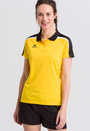 ERIMA Damen Poloshirt Poloshirt, gelb/schwarz/weiß, 36, 1111838 von Erima