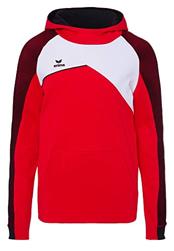ERIMA Herren Sweatshirt Premium One 2.0 Kapuzensweat, rot/weiß/schwarz, S, 1071810 von Erima
