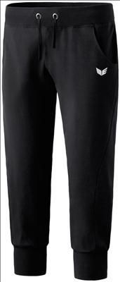 Erima 3/4 Sweathose mit B?ndchen schwarz 210200 Gr. 48 von Erima