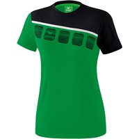 erima 5-C T-Shirt Damen smaragd/black/white 34 von erima