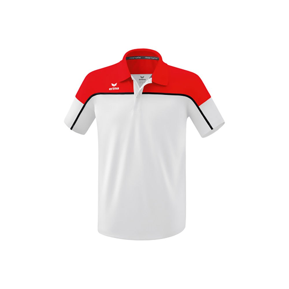 Erima Change Short Sleeve Polo Rot,Weiß 3XL Mann von Erima
