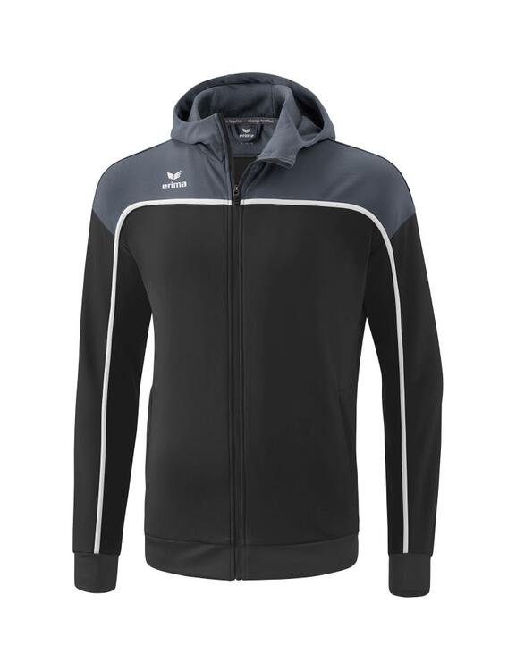 Erima Change Trainingsjacke mit Kapuze black grey/slate grey/wei? 38 von Erima