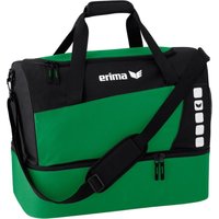 erima Club 5 Line Sporttasche mit Bodenfach smaragd/schwarz S von erima
