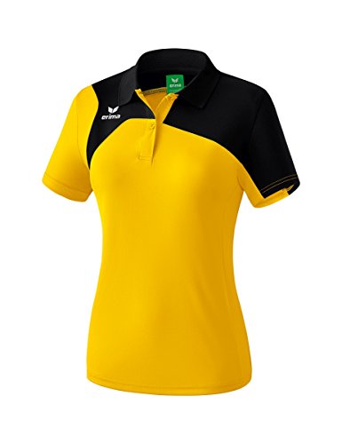 erima Damen Polo Club 1900 2.0 Polo, gelb/schwarz, 34, 1110706 von Erima